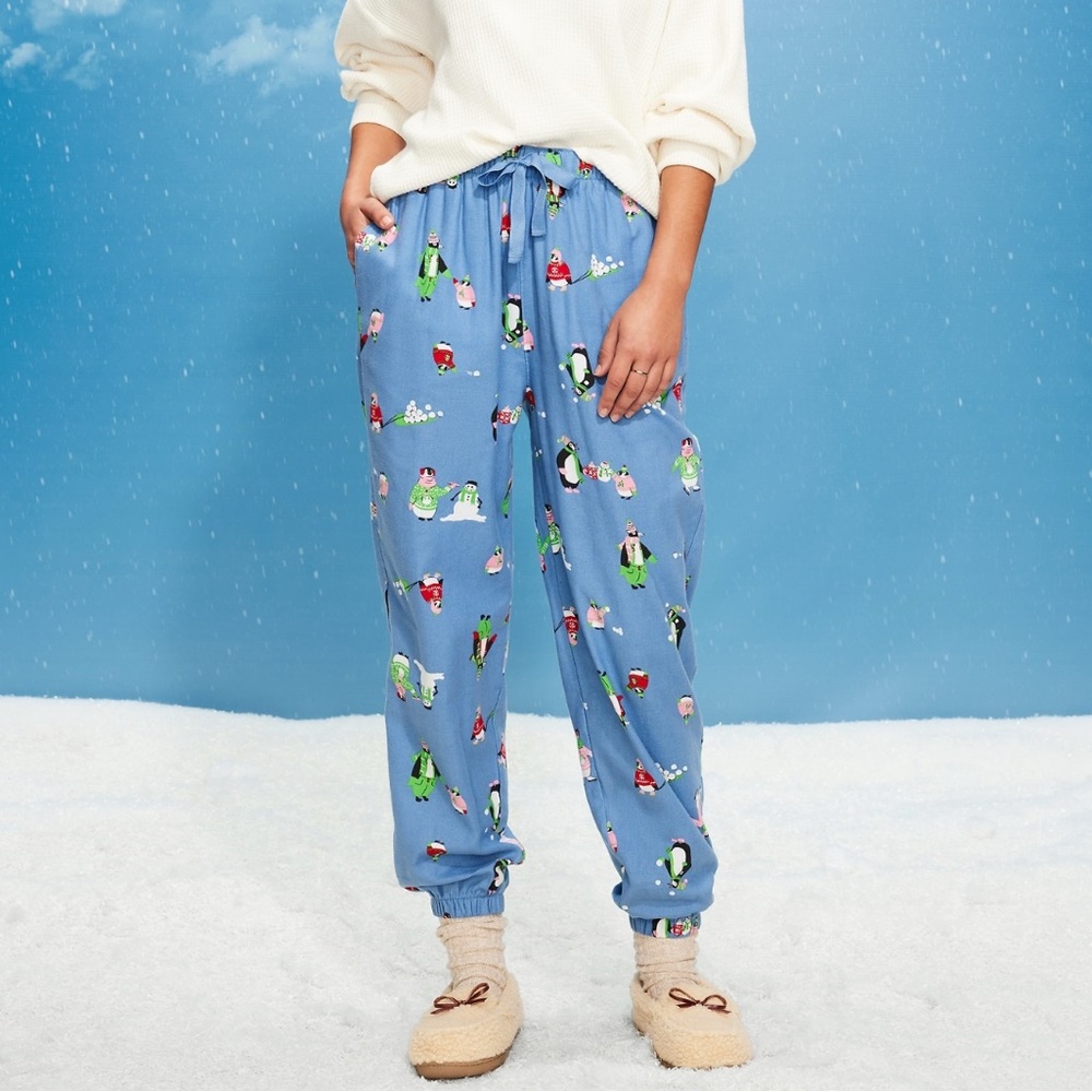 🆕 Old Navy Women's High-Waisted Flannel Pajama Jogger Bottoms PJ Pants S (4-6)